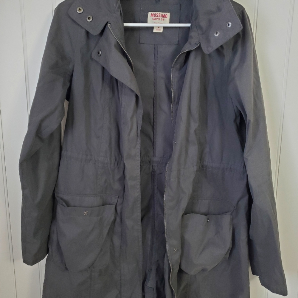 Mossimo Supply Co. Gray Rain Jacket